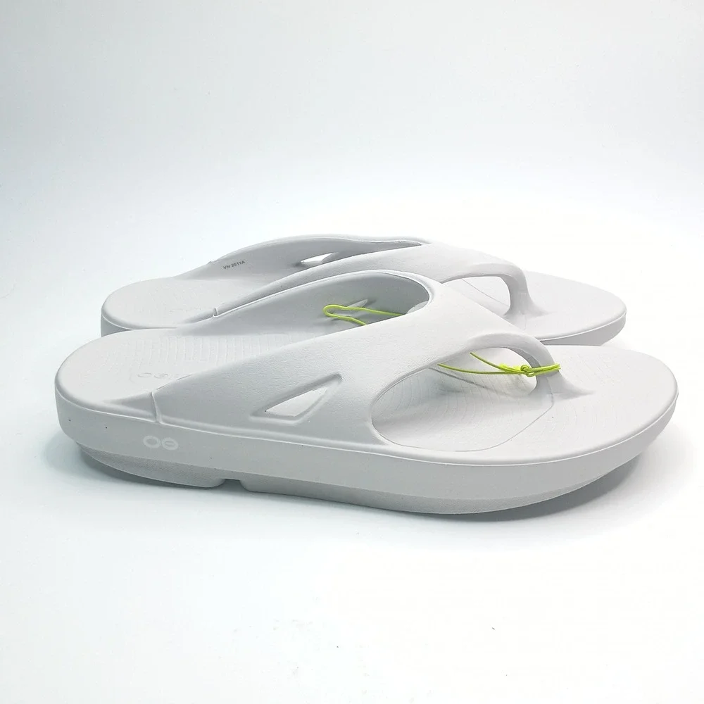 OOFOS OOriginal Sandal Men 11 Women 13 Moonstone Grey Recovery Flip Flop